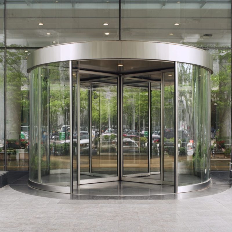 puerta giratoria automatica